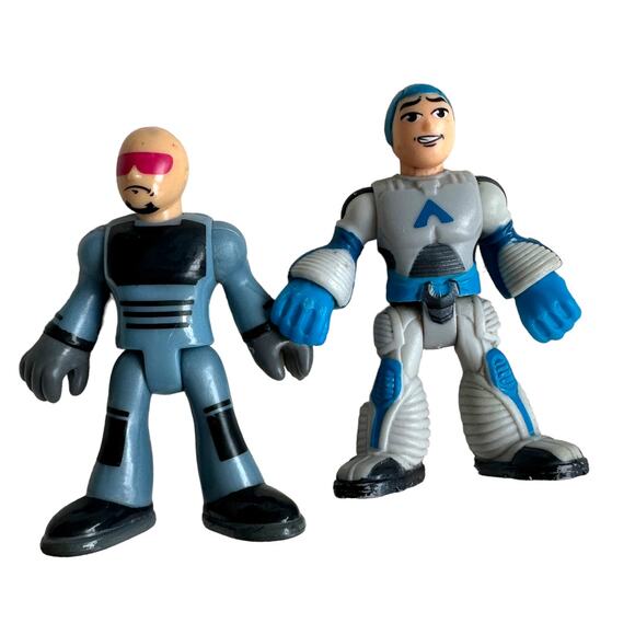 Imaginext Set Lot Bundle 2 Action Figures Space Men Shuttle Spacemen Astronuat - Picture 1 of 8